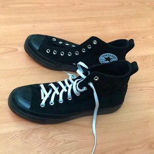 Converse black shoes